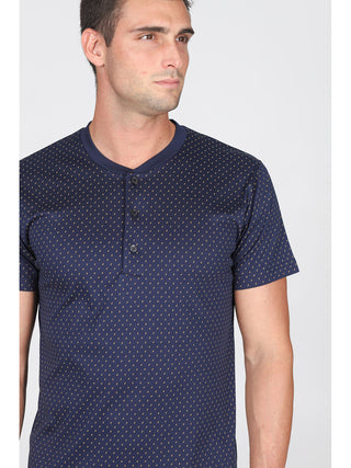 Pigiama Corto In Jersey Di Puro Cotone