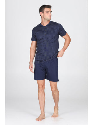 Pigiama Corto In Jersey Di Puro Cotone