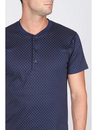 Pigiama Corto In Jersey Di Puro Cotone