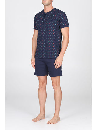 Pigiama Corto In Cotone Traspirante