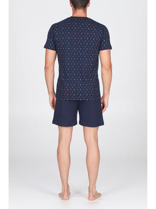 Pigiama Corto In Cotone Traspirante