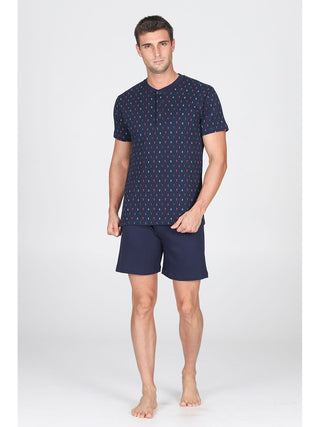 Pigiama Corto In Cotone Traspirante