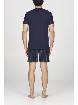 Short pajama in fresh jersey made of pure cotton