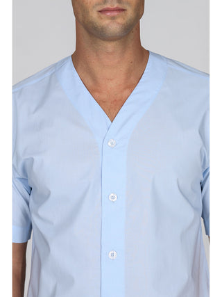 Pigiama Corto In Popeline Di Puro Cotone