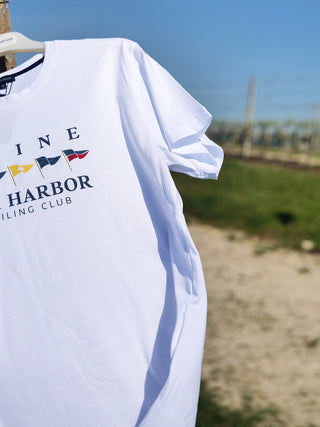 Fresco pigiama girocollo in puro cotone B.co/blu Alpina