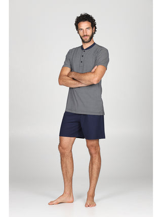 Pigiama corto serafino Cravatta Alpina