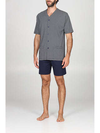 Pigiama corto cardigan Cravatta Alpina