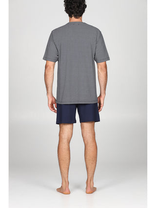 Pigiama corto cardigan Cravatta Alpina