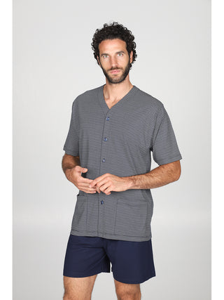 Pigiama corto cardigan Cravatta Alpina