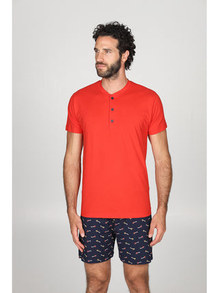 Pigiama corto serafino  con giacca unita Aerei Alpina