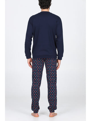 Pigiama lungo serafino tuta Gufi Alpina