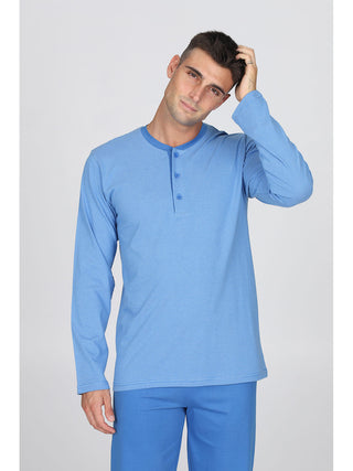 Pregiato Pigiama Lungo Tinto Filo