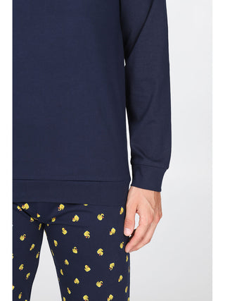 Traspirante Pigiama In 100% Cotone