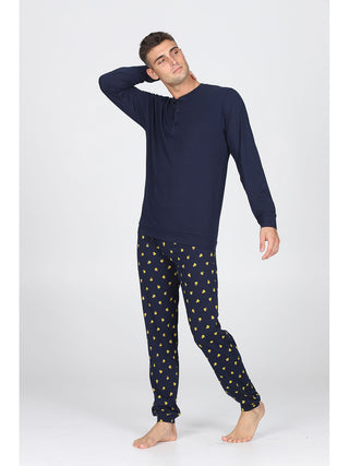 Traspirante Pigiama In 100% Cotone