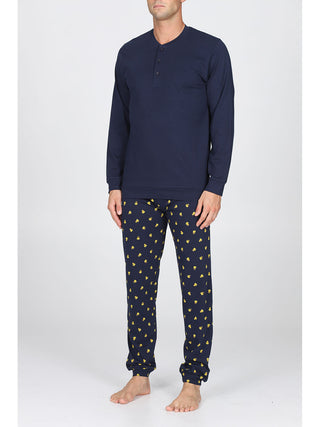 Traspirante Pigiama In 100% Cotone