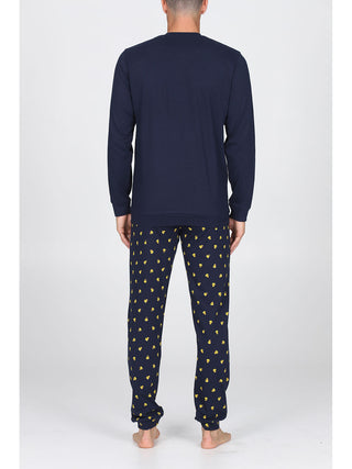 Traspirante Pigiama In 100% Cotone