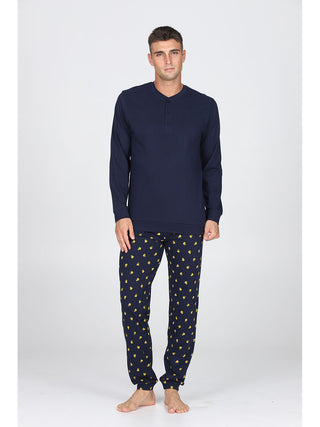 Traspirante Pigiama In 100% Cotone