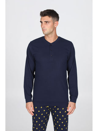 Traspirante Pigiama In 100% Cotone