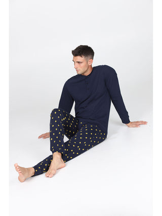 Traspirante Pigiama In 100% Cotone