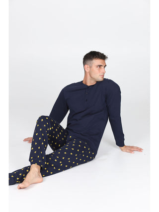 Traspirante Pigiama In 100% Cotone