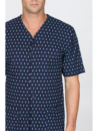 Pigiama 3 Pezzi In Fresco Puro Cotone