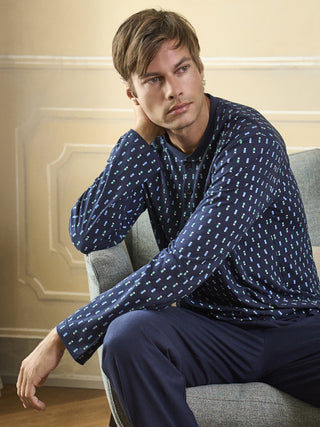 Fresco pigiama in jersey di cotone pettinato