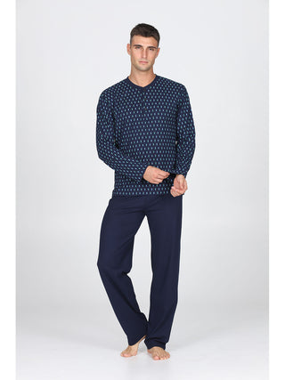 Fresco Pigiama In Jersey Di Cotone Pettinato