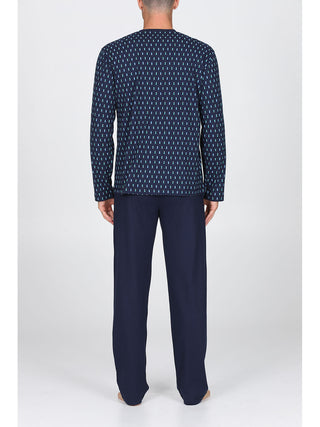 Fresco Pigiama In Jersey Di Cotone Pettinato