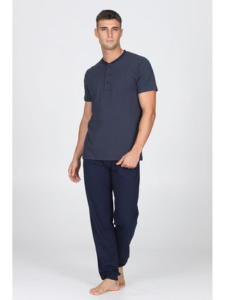 Pigiama 3 pezzi in fresco puro cotone