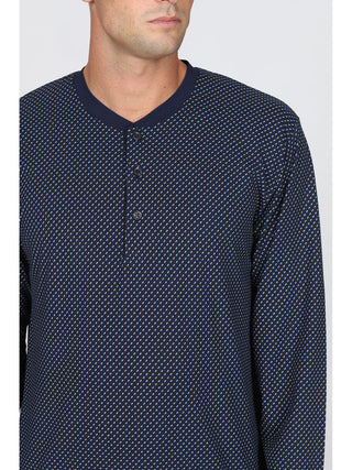 Pigiama  Con Bordi In Puro Cotone Pettinato