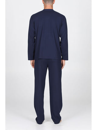 Pigiama Aperto In Fresco Jersey Di Puro Cotone