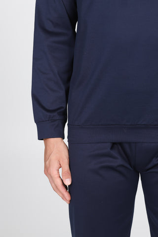 Pigiama Aperto In Pregiato Jersey Di Cotone Mercerizzato