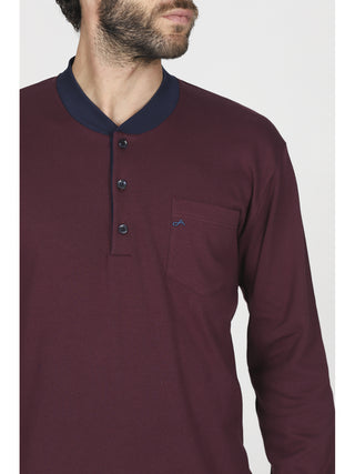 Pigiama con bordi in morbido interlock di cotone