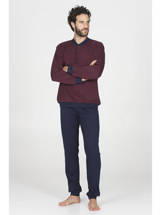 Pigiama con bordi in morbido interlock di cotone