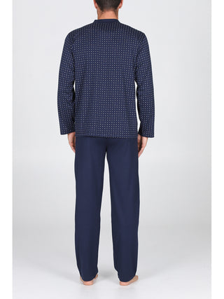 Pigiama Aperto In Fresco Jersey Di Puro Cotone