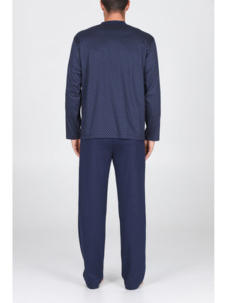 Pigiama Cardigan In Jersey Di Puro Cotone