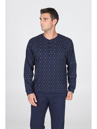 Pigiama Con Bordi In Cotone Traspirante