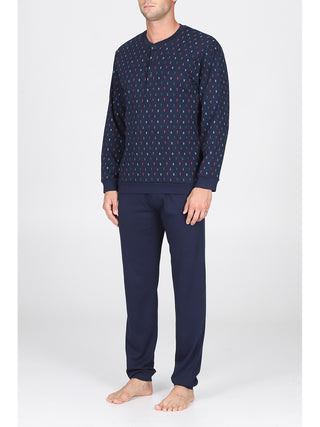 Pigiama Con Bordi In Cotone Traspirante