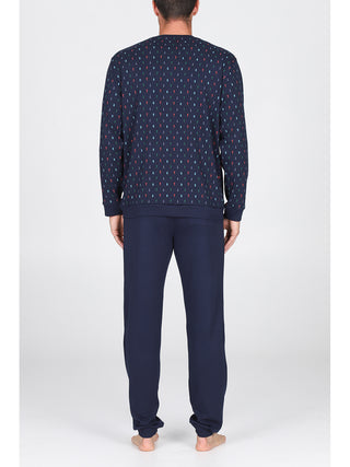 Pigiama Con Bordi In Cotone Traspirante