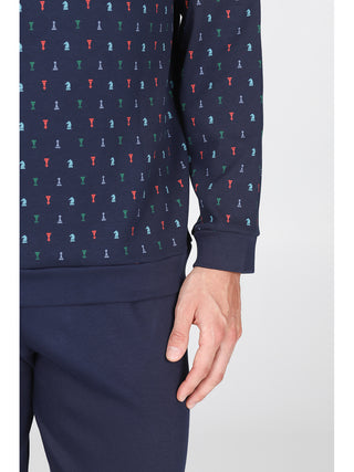 Pigiama Con Bordi In Cotone Traspirante