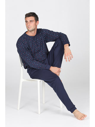 Pigiama Con Bordi In Cotone Traspirante