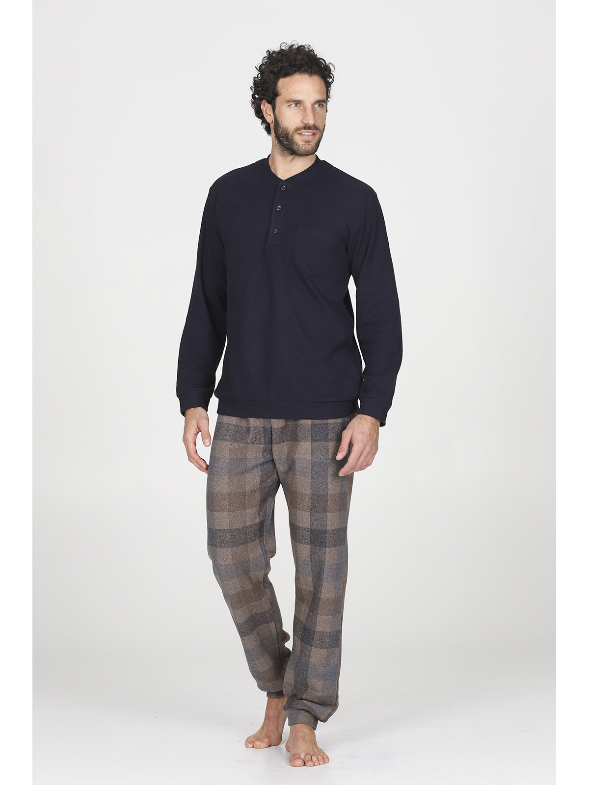 Pigiama cotone jacquard invernale