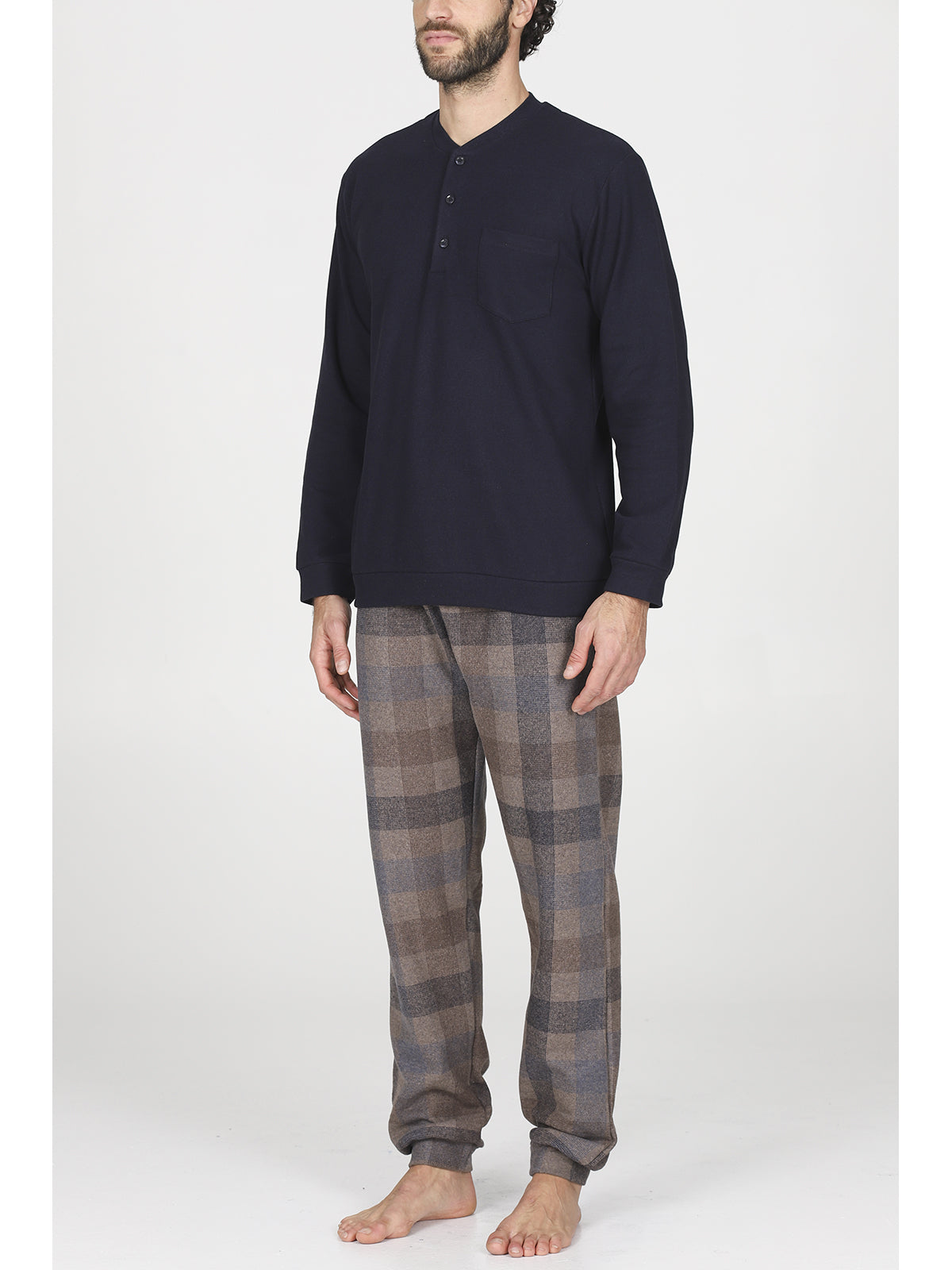 Pigiama cotone jacquard invernale