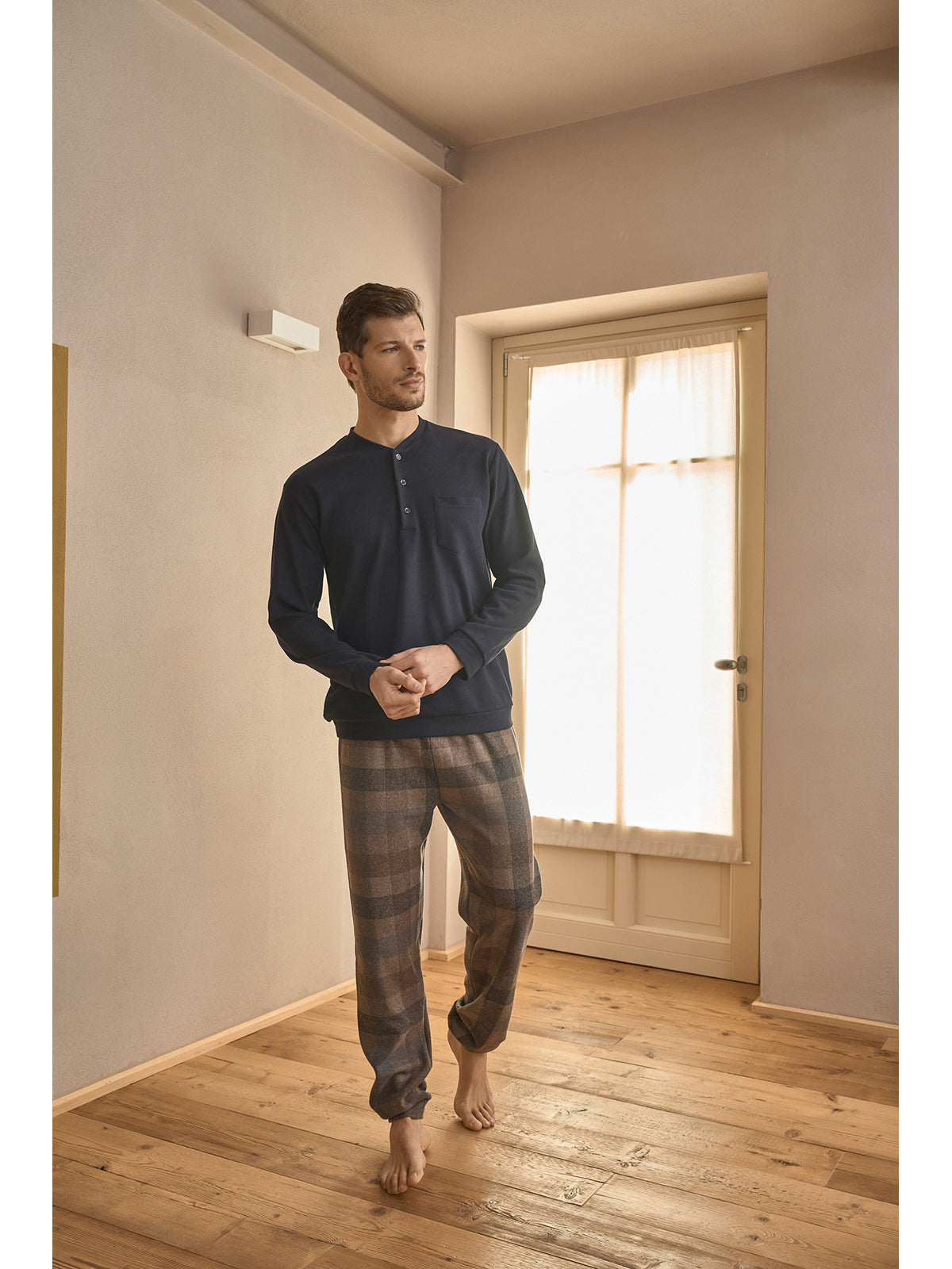 Pigiama cotone jacquard invernale