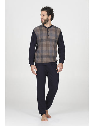 Pigiama invernale in cotone jacquard