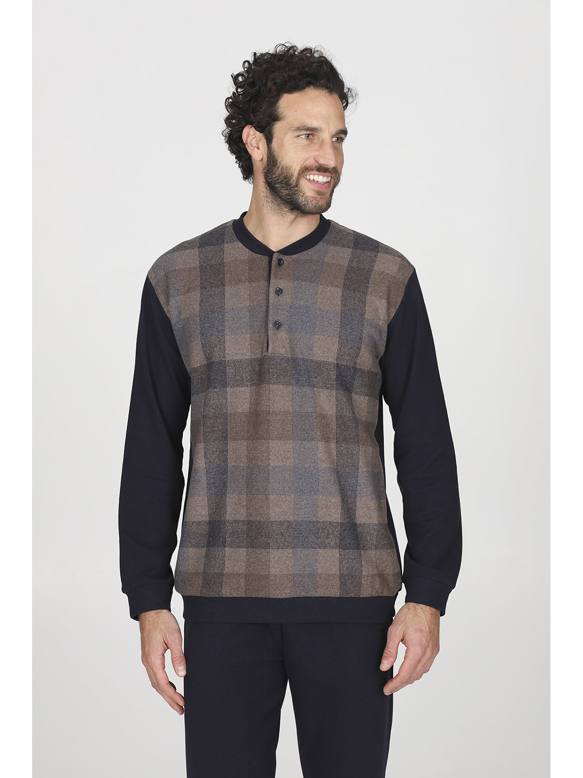 Pigiama invernale in cotone jacquard