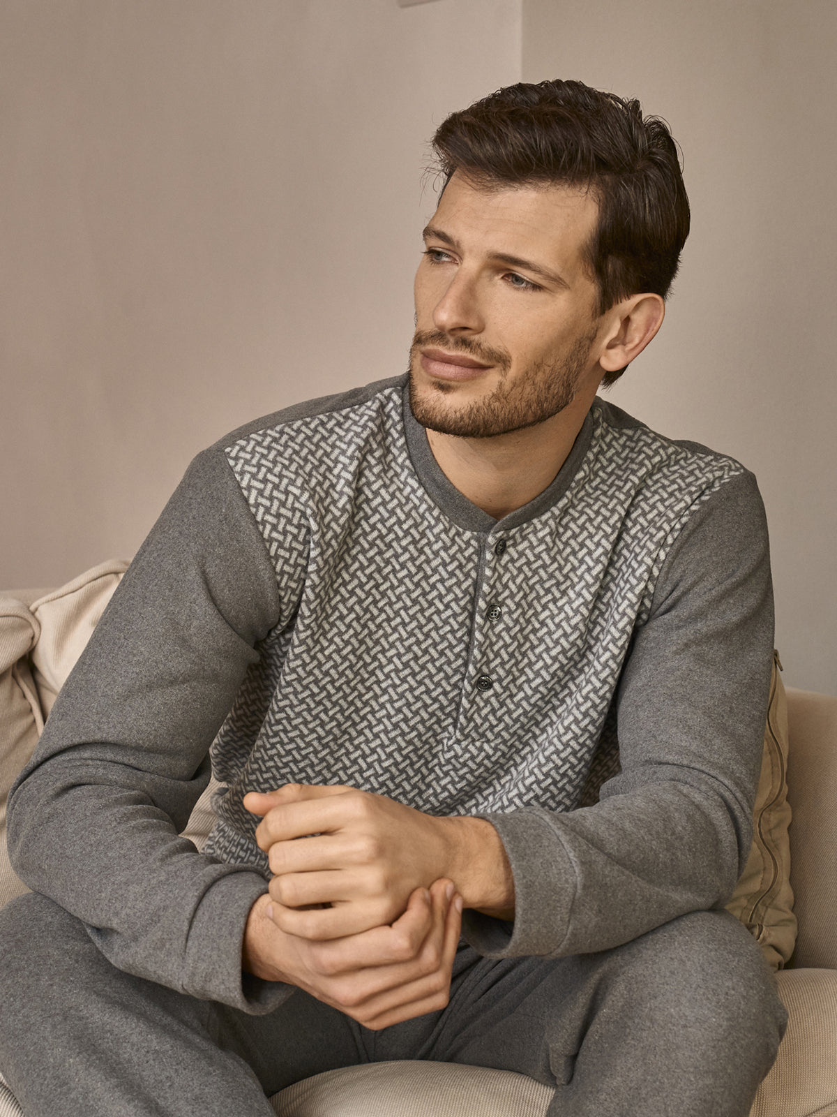 Pigiama invernale in caldo jacquard