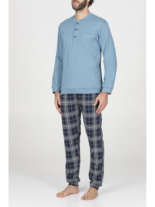 Pigiama con bordi in morbido 100% cotone