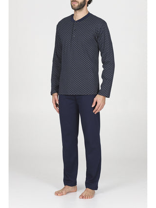 Morbido pigiama lungo serafino