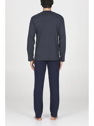 Morbido pigiama lungo serafino